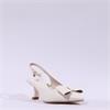 Una Healy Bubble Pop Bow Slingback Heel - Cream